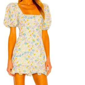 Lovers & Friends Luella Mini Floral Ruffle Dress Size XX Small